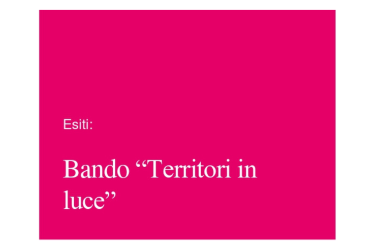 bando territori in luce bando territori in luce