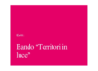 bando territori in luce