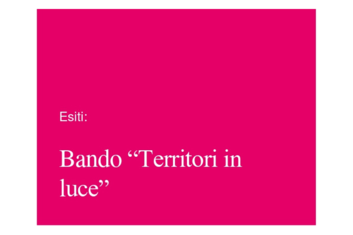 bando territori in luce