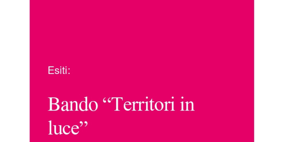 bando territori in luce